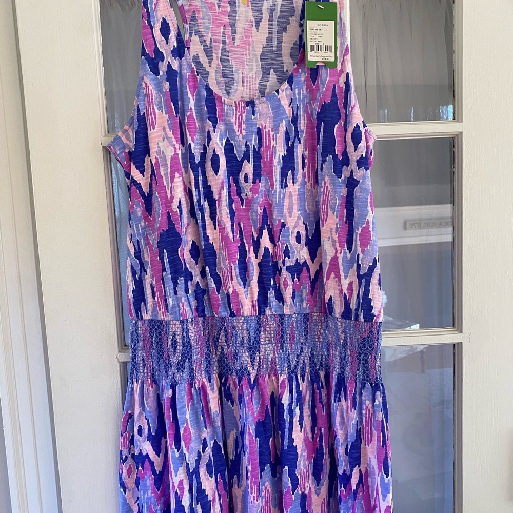 Lilly Pulitzer NWT Tideline dress “One Too Many” Large